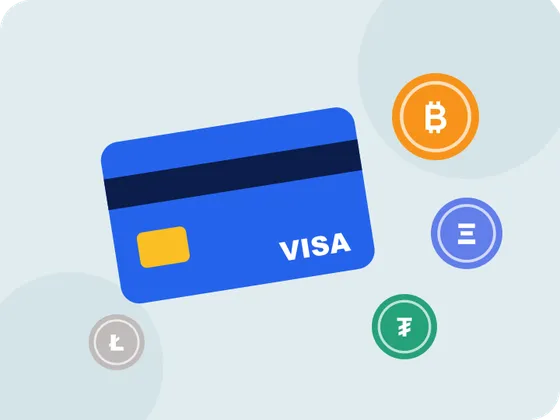 Paying at Rooli Casino: a bank card with Bitcoin, Ethereum, Tether and Litecoin coins